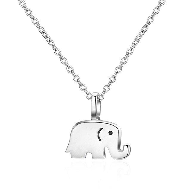 【Worth-Buy】 Động vật voi dây chuyền mặt dây 100% 925 Sterling Vòng cổ bạc chuỗi cho nữ thiết kế đồ trang sức tinh xảo