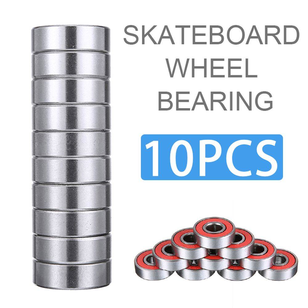 Thenewthing bánh xe trượt patin không gây tiếng ồn 608rs vòng bi bánh xe trượt chống gỉ abec 9 bằng thép không gỉ vòng bi màu đỏ vòng bi abec 9 vòng bi trượt patin
