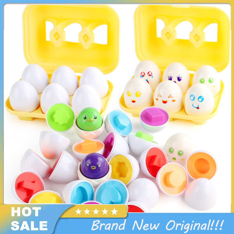Ready Stock Baby Learning Educational Toy Smart Egg Color Shape Matching