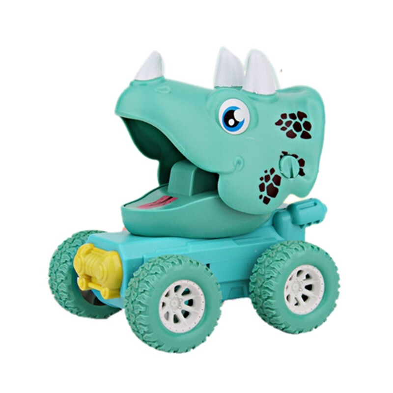 Cartoon Dinosaur Friction Car Push Go Toy Model Dinosaur Inertia Car