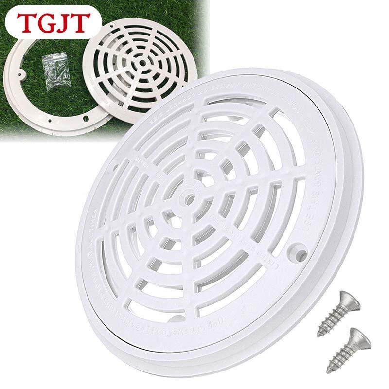 Lazada Philippines - TGJT 8Inch Replacement Round Main Drain Cover With Screws for Swimming Pool