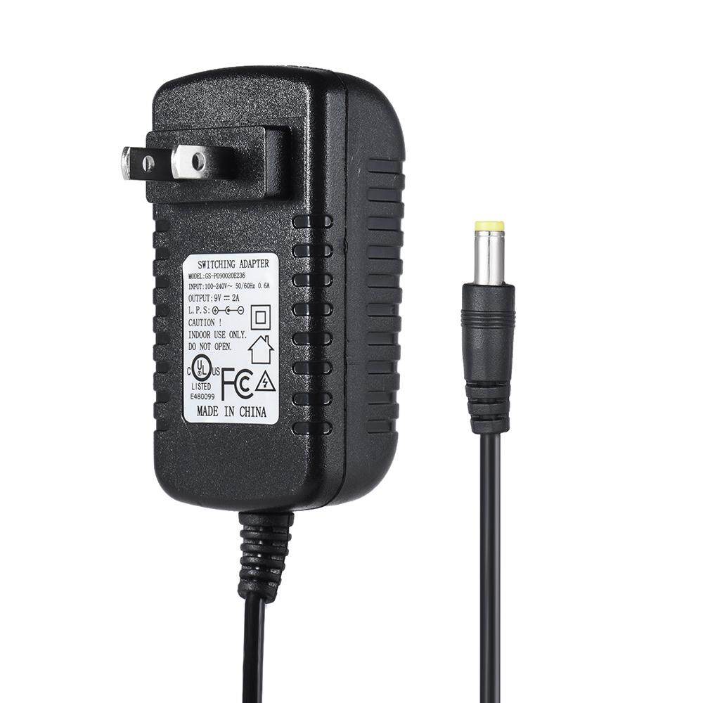 Bộ Chuyển Đổi Nguồn 9V 2A Cho Hiệu Ứng Bass Guitar Đầu Vào 100 ~ 240V, Phích Cắm Kiểu Mỹ