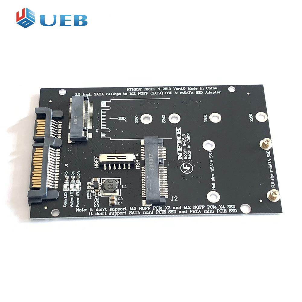 Bộ chuyển đổi ssd bộ mở rộng thẻ mở rộng msata ssd sang sata 7 15pin card 2 trong 1 máy tính riser