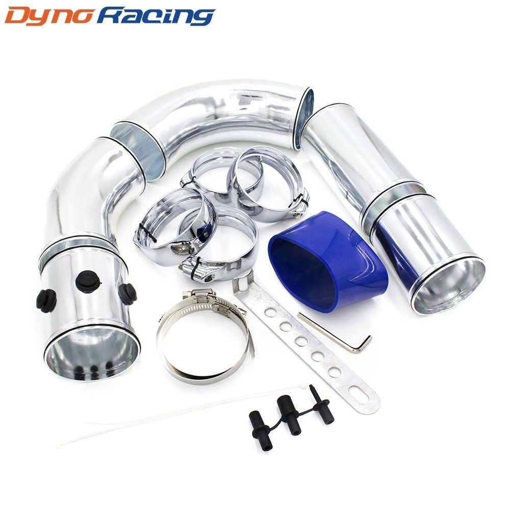 Phổ 3 "76 Mét ống nạp không khí Hợp kim nhôm intake Pipe Kit Turbo trực tiếp bọc Bộ lọc không khí lạnh hệ thống phun