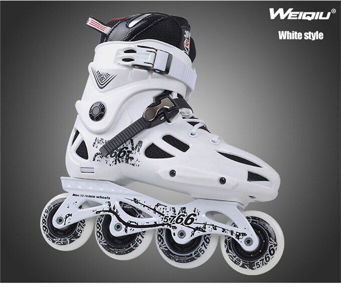 Inline Speed Skates Patine โรลเลอร์สเกตสำหรับรองเท้า FSK Slalom Powersliding Quad Skates รองเท้าผ้าใบพร้อมลูกกลิ้งดีเท่า Seba IA57