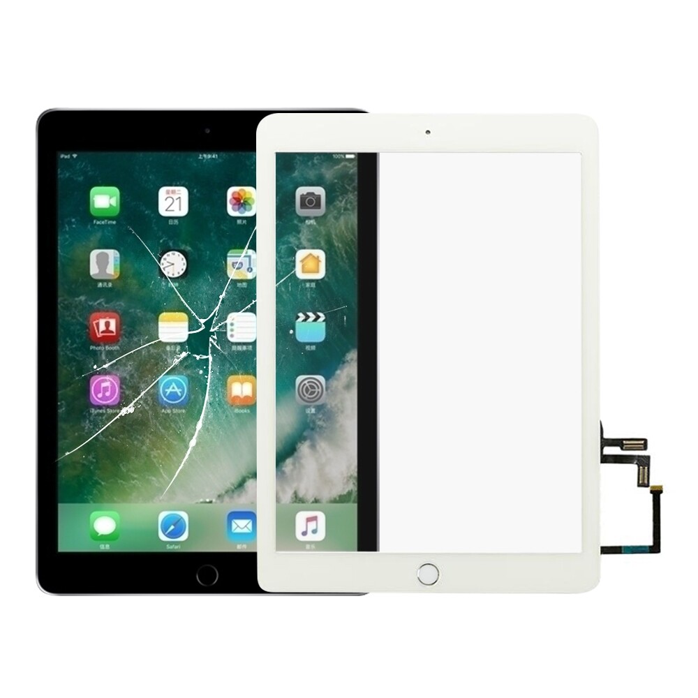 Aboutcellphone bảng điều khiển cảm ứng với cáp dẻo phím home cho ipad 5 9.7 inch 2017 a1822 a1823