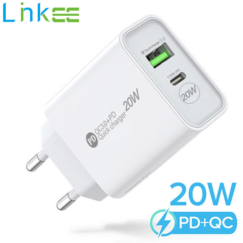 PD 20W USB Charger Quick Charge QC 3.0 Fast Phone Wall Charger Adapter For