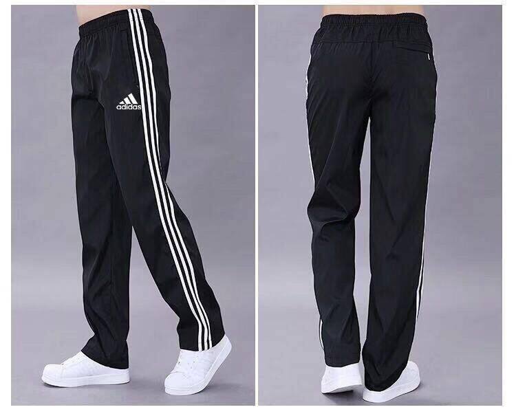 Quick-drying breathable thin section men's pants monolayer polyester slacks loose sliding surface through the screen work trousers