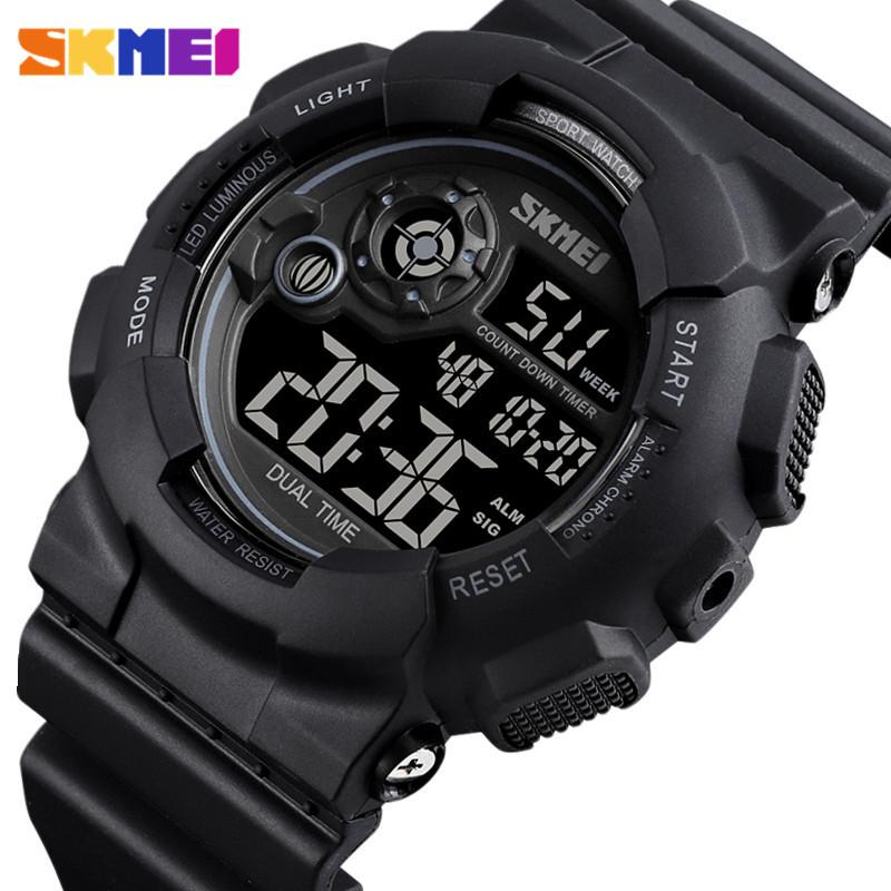SKMEI Outdoor Sport Watch Men Shockproof And Waterproof Military Watches LED Display Shock Digital Watch for man ราคา 253 บาท*ส่งฟรี