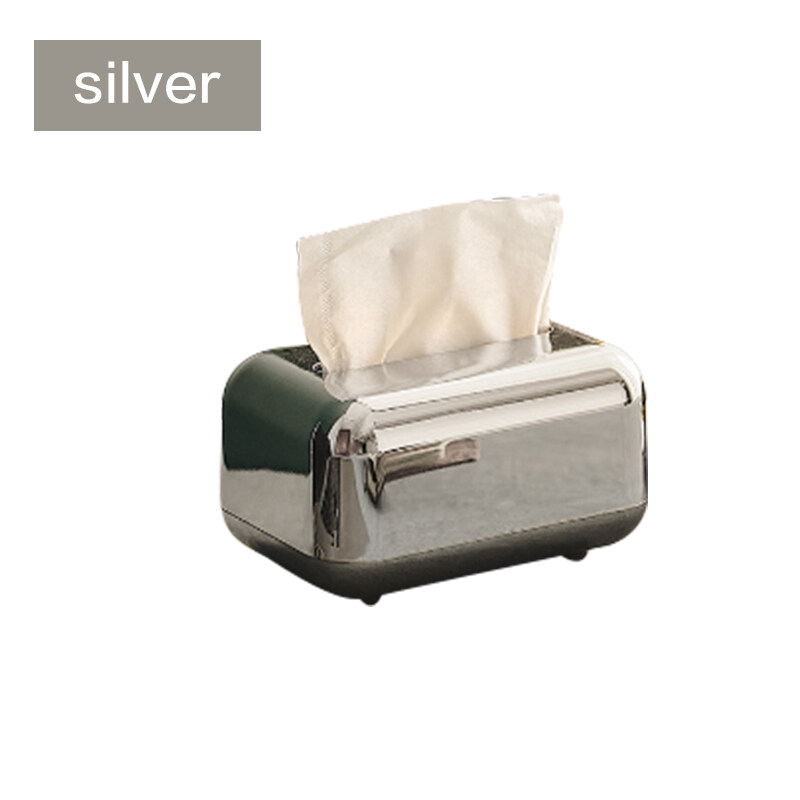 Hộp Đựng Khăn Giấy Màu Vàng Kim Loại Sang Trọng Thanh Lịch Hộp Đựng Khăn Ăn Để Bàn