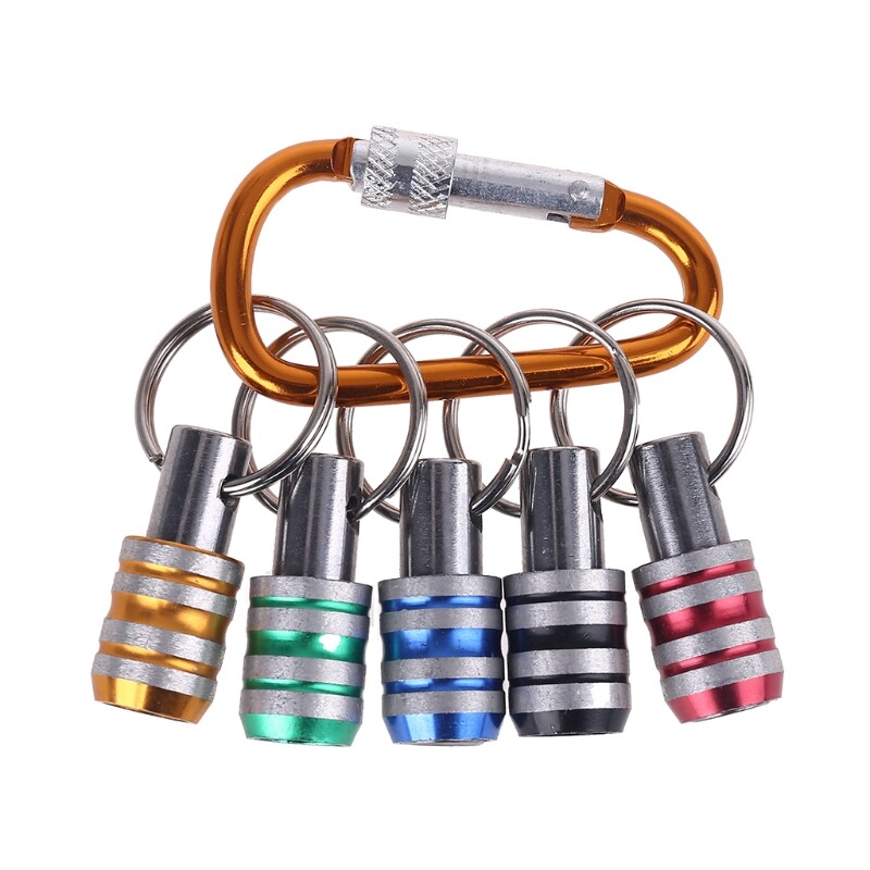 5 Chiếc Móc Khóa Chuôi Lục Giác 1/4 Inch Thanh Nối Dài Dụng Cụ Giữ Mũi Tuốc Nơ Vít Bộ Chuyển Đổi Ổ Cắm Đầu Chuyển Đổi Vít Mũi Khoan
