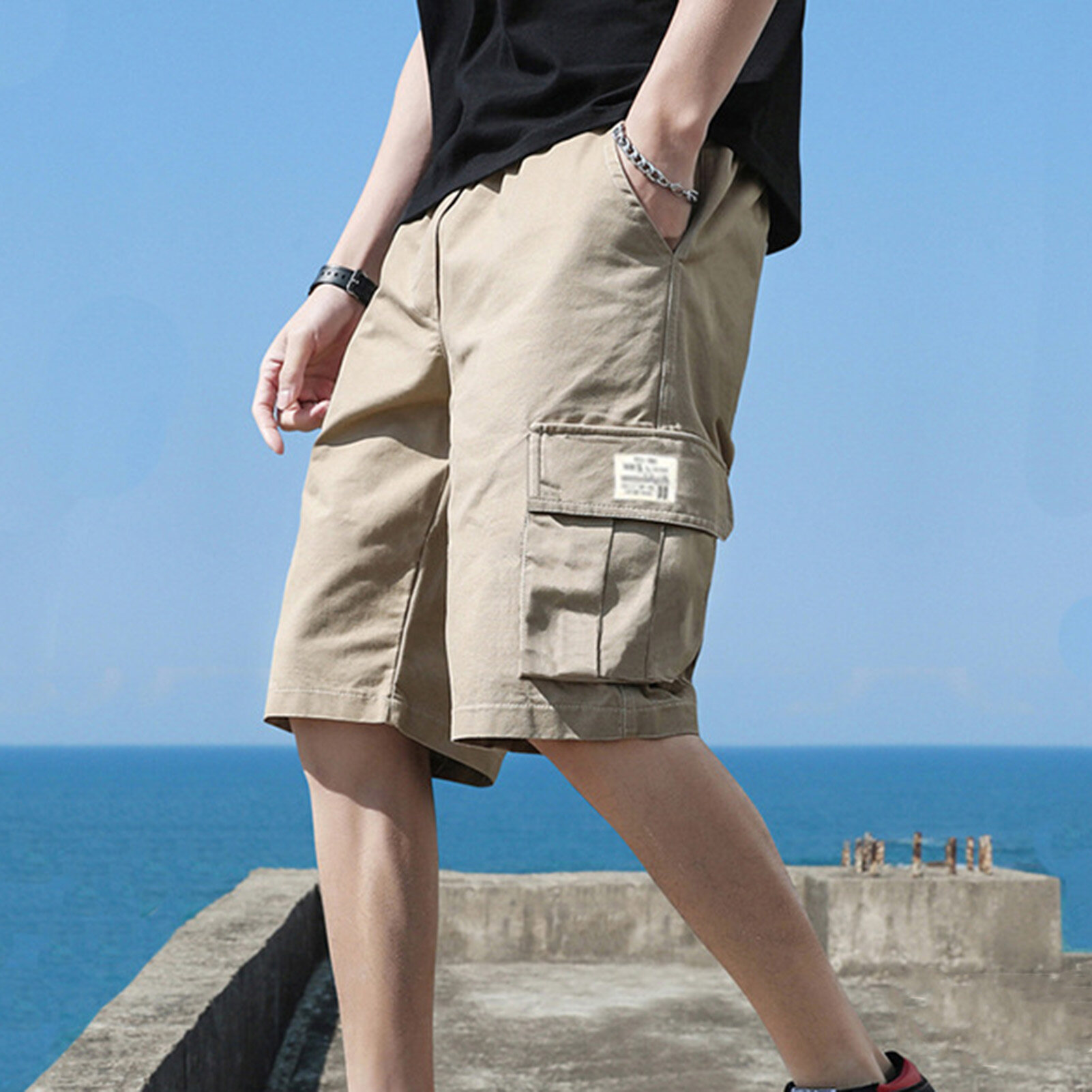 Men's casual pants relaxed on sale fit