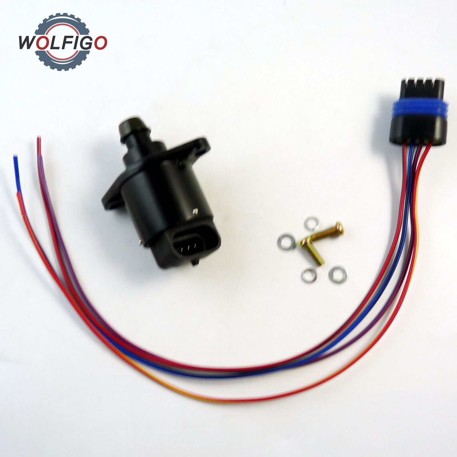 1 WOLFIGO Van Điều Khiển Không Khí Nhàn Rỗi Mới IAC 7700102539 & Dây Nịt Đuôi Heo PT2296 Cho Renault CLIO ESPACE LAGUNA MEGANE TRAFIC