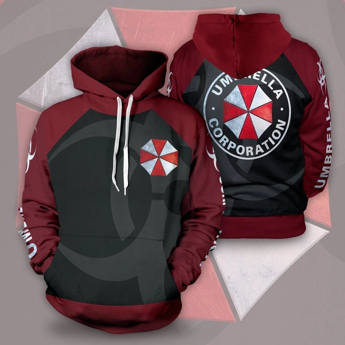 Áo hoodie resident evil áo len in 3d áo khoác ngoài chui đầu thời trang