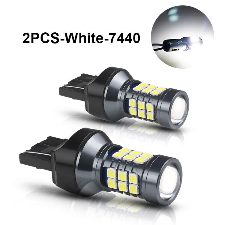 1 Cặp Bóng Đèn LED T20 Led 7440 WY21W W21W 7443 W21/5W Led T20 Đèn Lùi Dự Phòng 3030SMD Siêu Sáng Ch