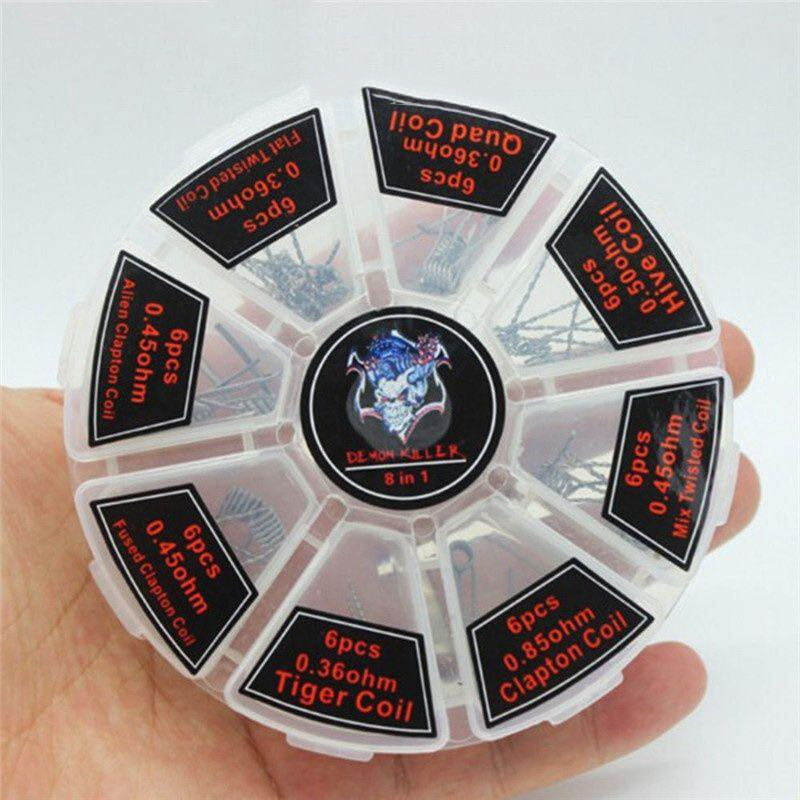 Cuộn Dây Clapton 8 Trong 1 Cuộn Dây Clapton Alien Clapton Xoắn Hợp Nhất 48 Chiếc
