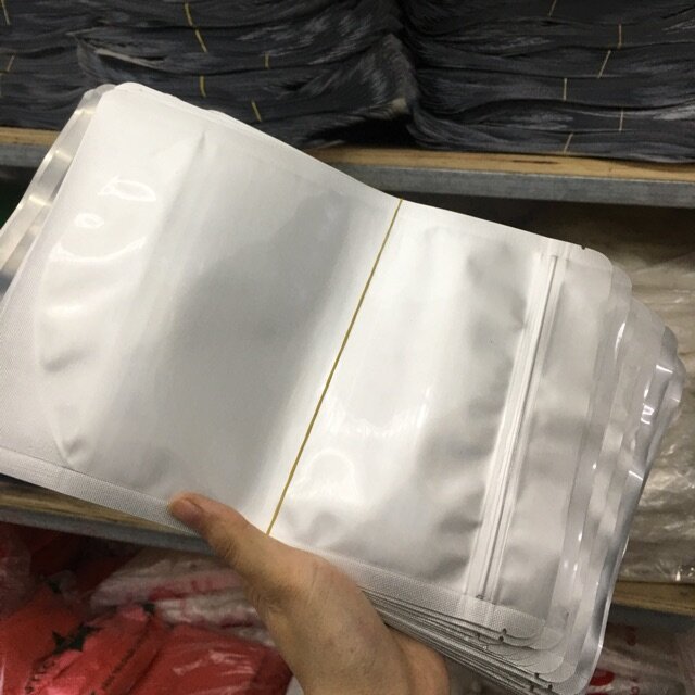 1kg túi zip ghép trong - bạc đựng 1kg hạt
