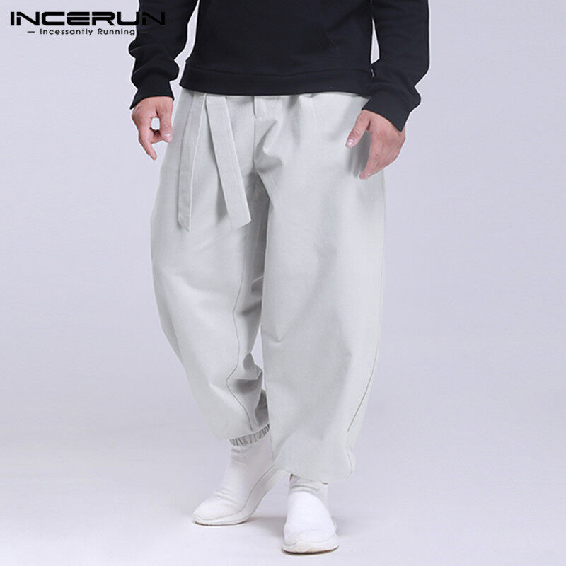 INCERUN Quần Thụng Nam, Quần Tập Yoga Đi Biển Mùa Hè Thường Ngày Có Dây Rút Eo Co Giãn