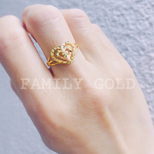 Family Gold Emas 916 Cincin Love Design R043 916 Gold Ring Love Design R043 Lazada
