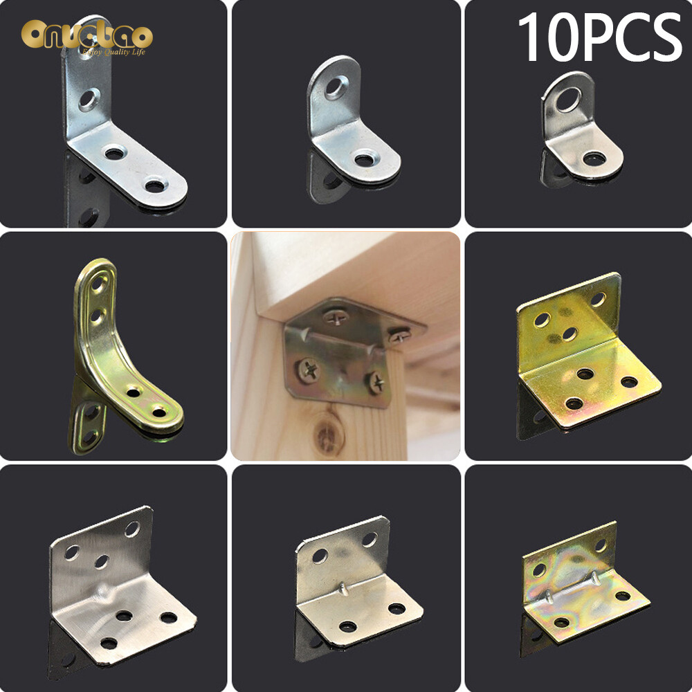 10 cái góc phải mã góc giá đỡ giá đỡ chốt giá đỡ cho bàn cạnh hộp gỗ bea