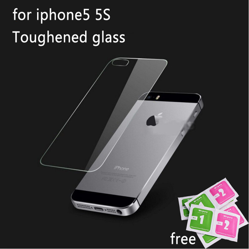 Kính cường lực phía sau miếng bảo vệ màn hình trên cho iPhone 5 5S SE rõ ràng dẻo bảo vệ tấm dán bảo vệ màn hình pelicula de vidro khiên HD