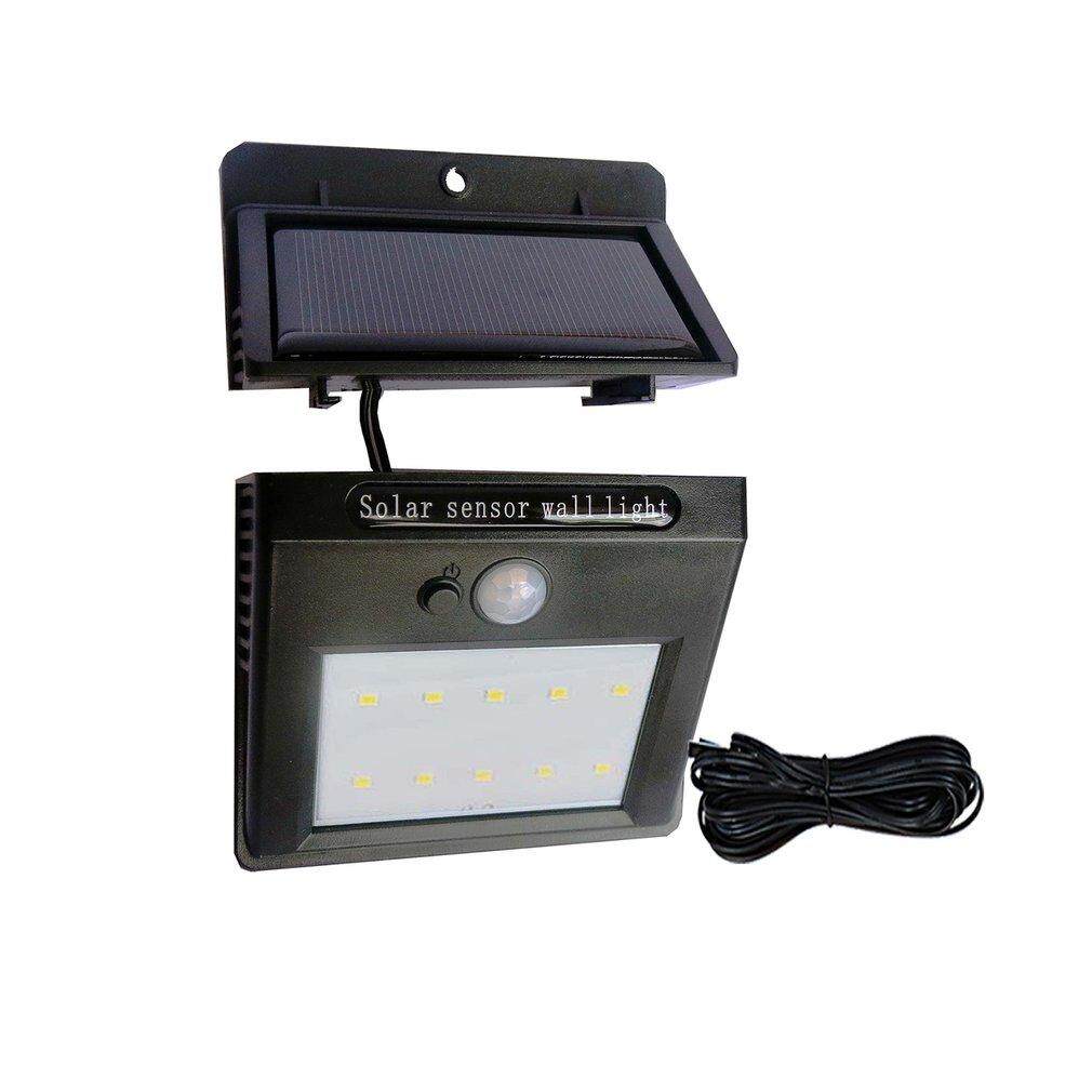 UINN กลางแจ้งแสงไฟติดผนัง Solar Powered Sound Control Wall Light 10 LED