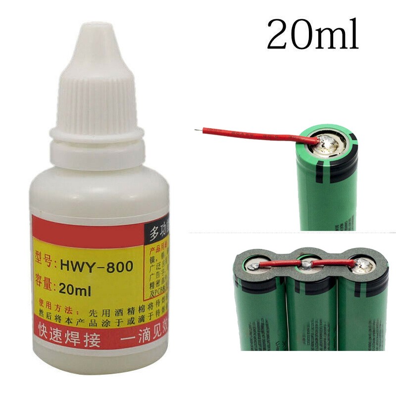 Dung dịch hỗ trợ chất lỏng bằng thép không gỉ 20ml hwy-800 để hàn hàn dán cung cấp