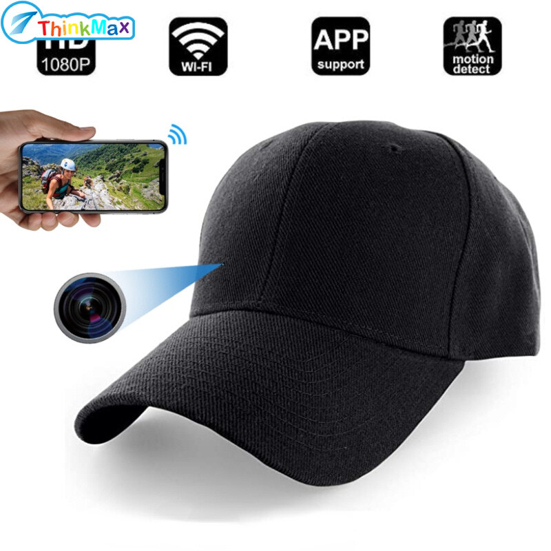 Wifi Mini Cam Hd 4K Hat Camera P2p Wearable Ghi Hình Ảnh Ghi Video Cảm