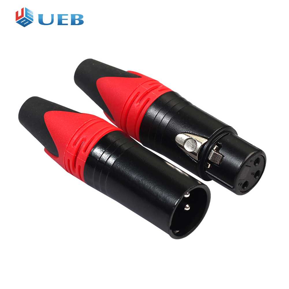 1 Pair XLR 3Pin Male Female DIY Audio Cable Plug Mic Connectors Solder Plug ราคา 51 บาท*ส่งฟรี
