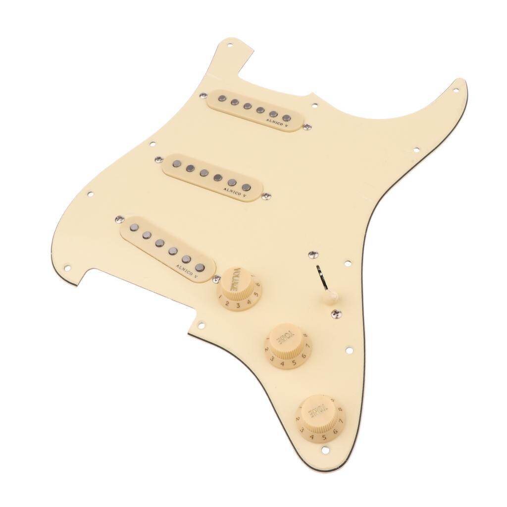 Kowaku Pickguard Alnico V Pickups SSS Cài Sẵn Cổ Điển, Cho ST Guitar