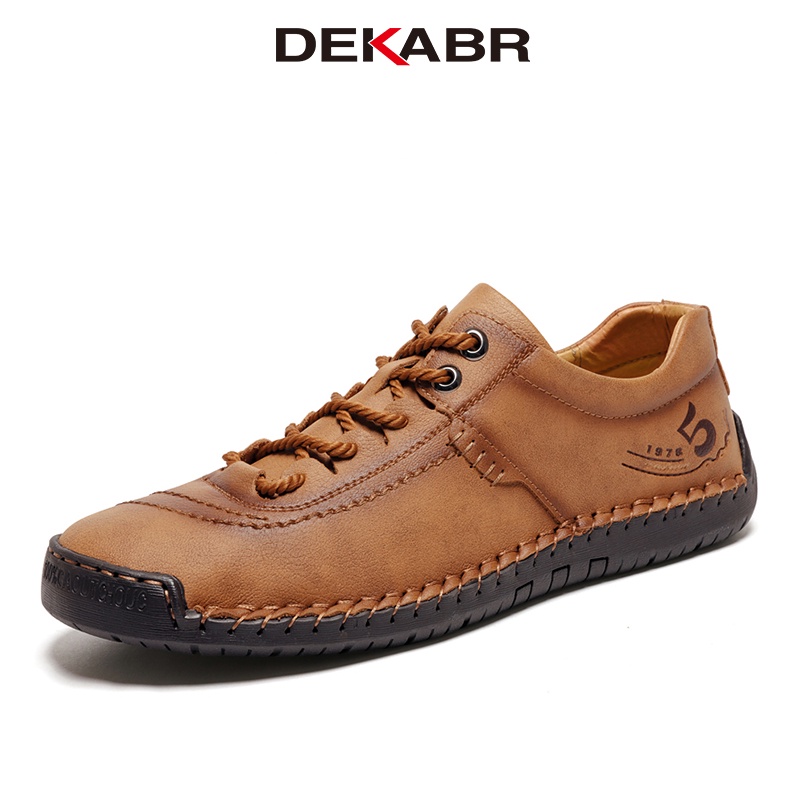 DEKABR Split Leather Casual Men Shoes Driving Comfortable High Quality Shoes Men Loafers Hot Sale Moccasins ราคา 802 บาท*ส่งฟรี