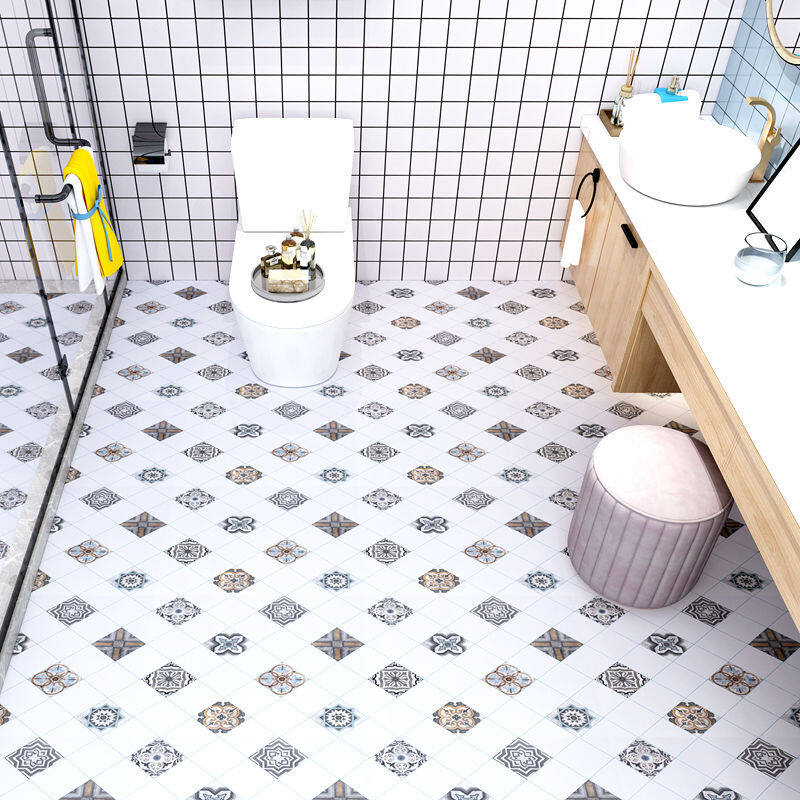 100CM Tầng nhãn dán Tự dính Không thấm nước Phòng tắm tường trang trí dày chống trượt Tầng Hình nền