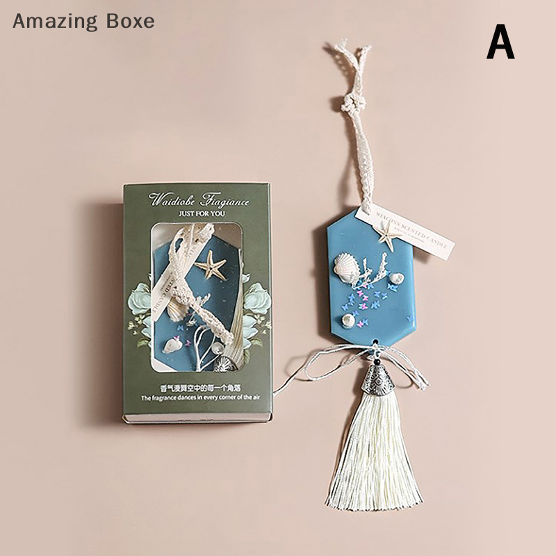 Amazing Boxe Wardrobe Scented Wax Tablets Tassel Sachets Deodorant Hanging