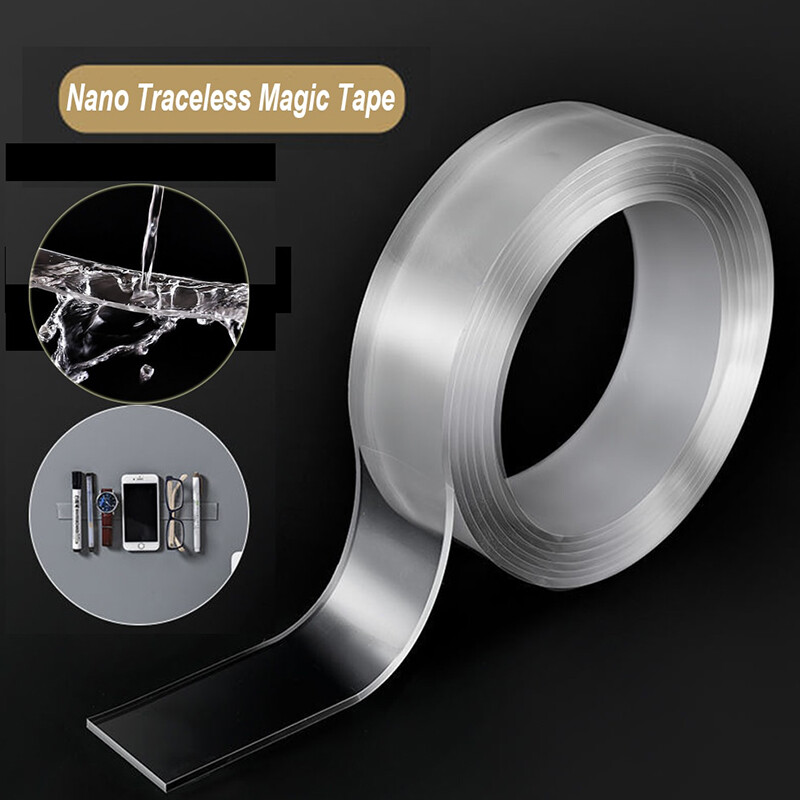 1 Băng Dính Nano Ma Thuật Trong Suốt Băng Dính Hai Mặt Tái Sử Dụng Có Thể Giặt Được Miếng Dán Nano Không Để Lại Dấu Vết Keo Dán Đĩa Đa Năng Có Thể Tháo Rời
