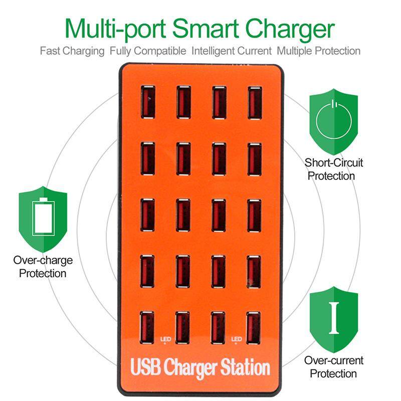 Generic 20 Ports USB Charger Fast Rapid Charging Station Desktop Hub