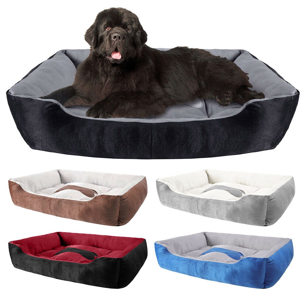 Plush Pet Bed Large Warm Dog Cat Puppy Sleeping Mat Cushion Cozy Kennel