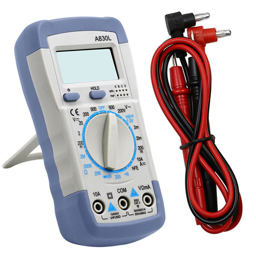 Đồng hồ vạn năng kỹ thuật số lcd a830l thiết bị điện gia dụng diode điện áp ac dc đồng hồ đo dòng điện áp có chức năng còi