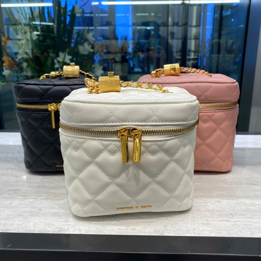 2022 new arrival cnk 80271114 quilted diamond zipper messenger small box bag
