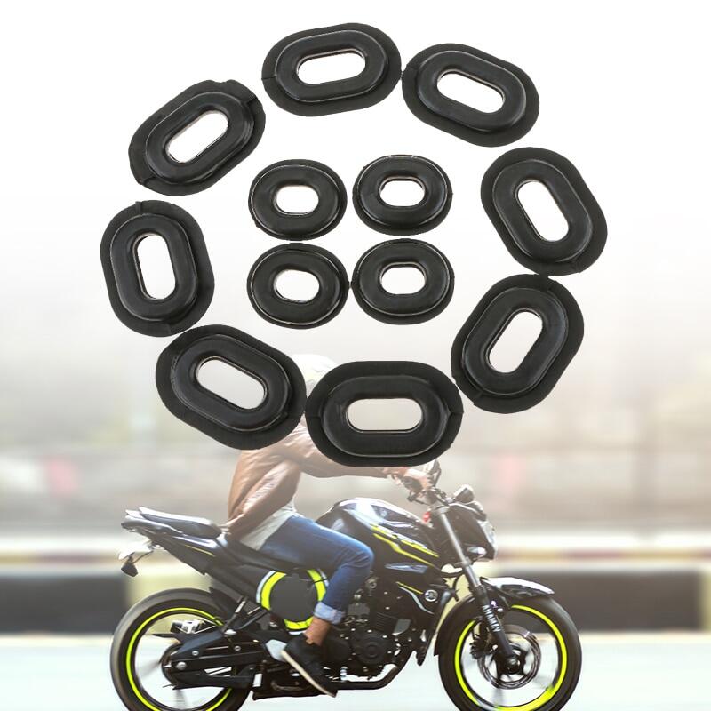 12 cái Hông Xe Máy Bìa vòng đệm cao su Gasket Bộ phận tạo cho HONDA CB CL XL 100 cg125 cb125s/125t Phụ kiện xe máy