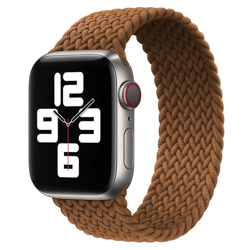 สายเดี่ยวถักไนล่อนหลากสีอย่างเป็นทางการ2021,สายสำหรับ Apple Watch SE 6สาย44มม. 40มม. สายสำหรับ I Watch Serie 5 4 3สายรัดข้อมือขนาด38มม. 42มม.