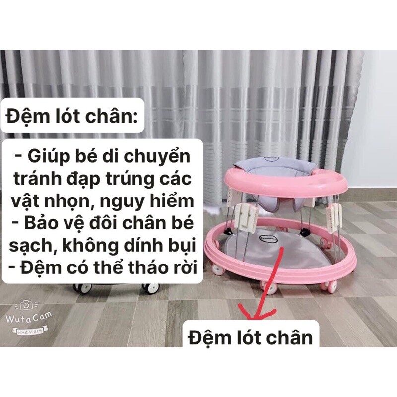 Đệm lót chân xe tròn tập đi cho bé