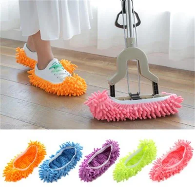 Multifunctional Reusable Home DIY Mop Slippers Lazy Floor Foot Socks Shoes Quick Polishing Cleaning Dust (1)