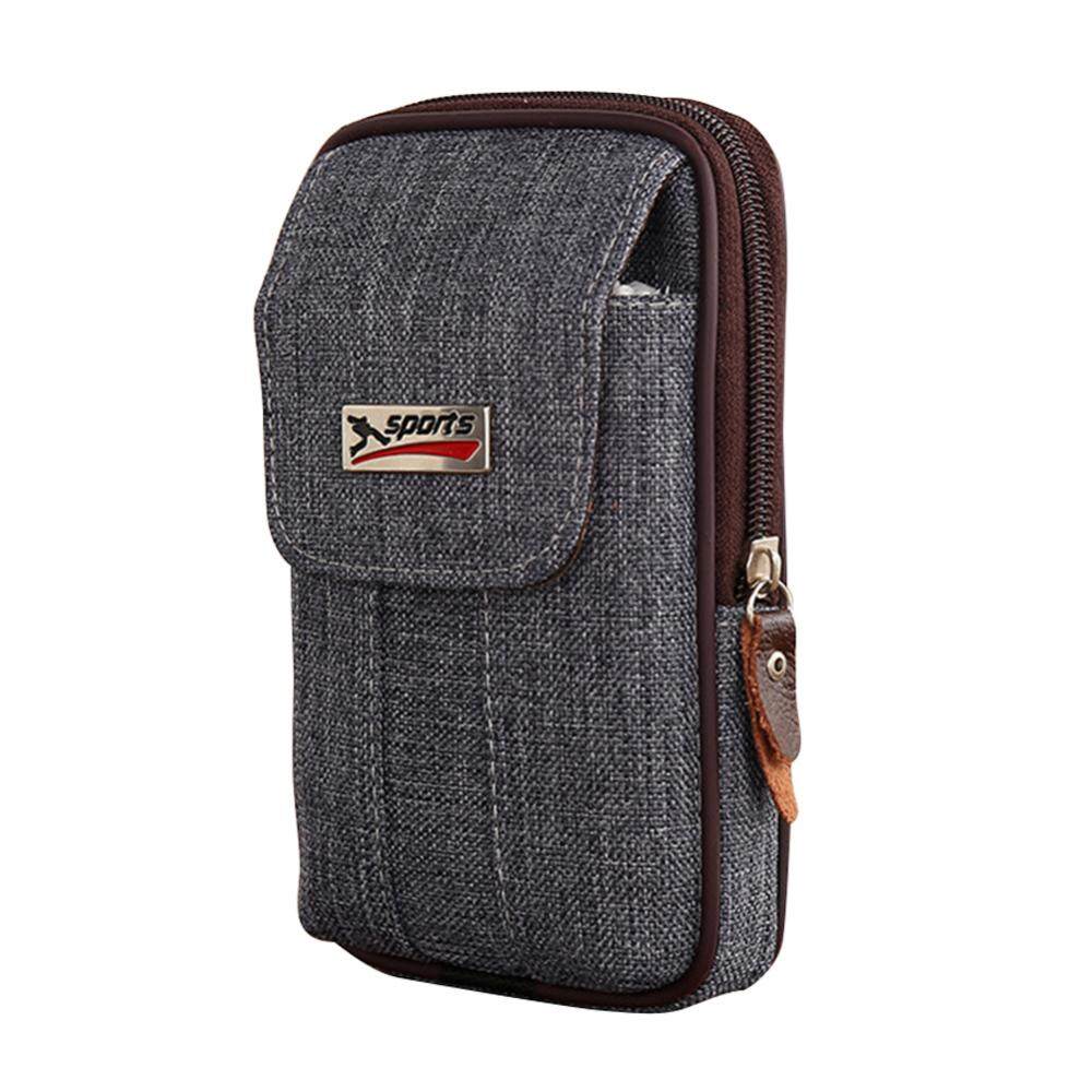 New Arrival Multi-function Casual Men Fanny Waist Bags Canvas Mobile Phone