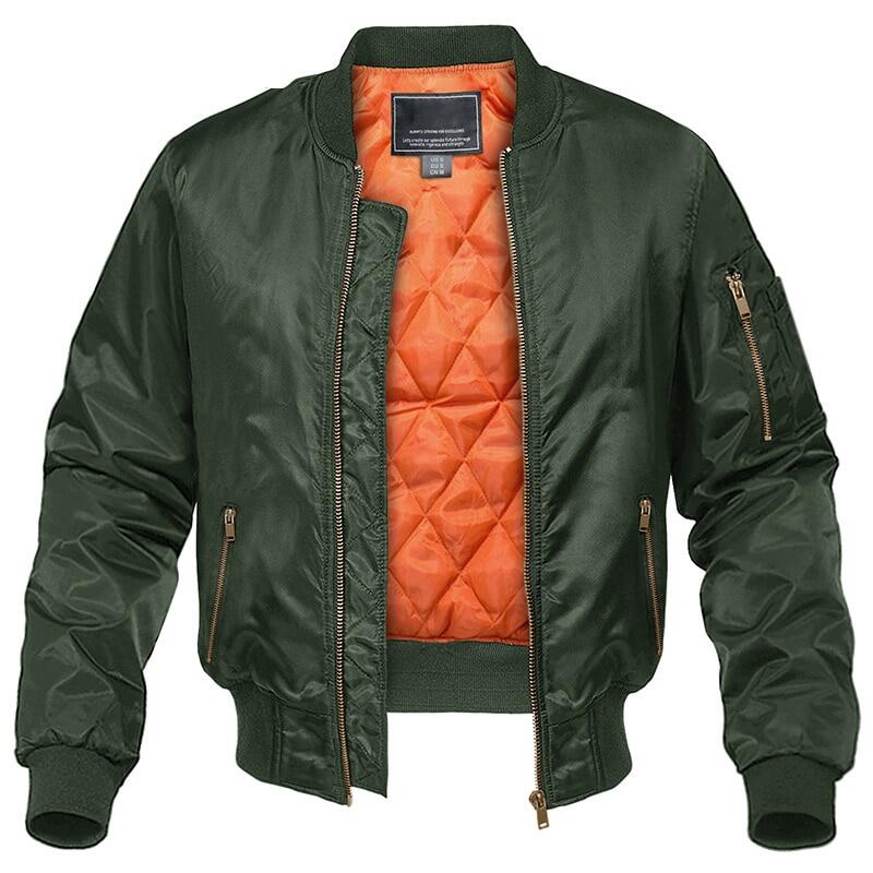 Áo khoác mùa đông phi giới tính nam quân đội nam ma-1 chuyến bay áo khoác bomber bóng chày varsity college pilot air force nữ