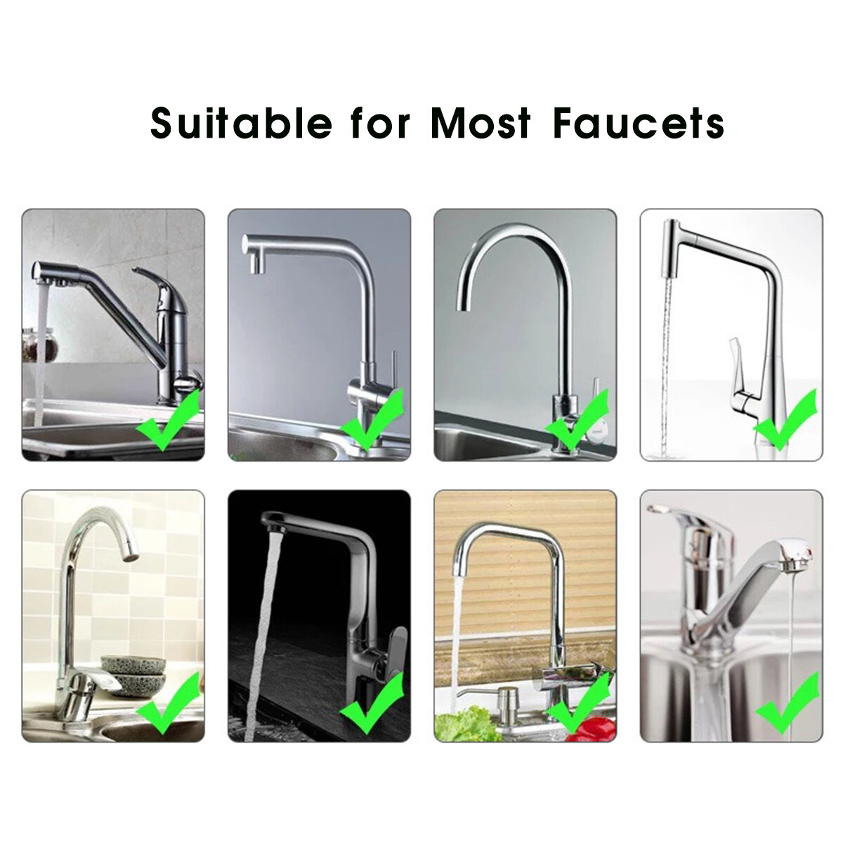 Generic Kitchen Tap Water Nozzle Saving Faucet Filter Spray Head