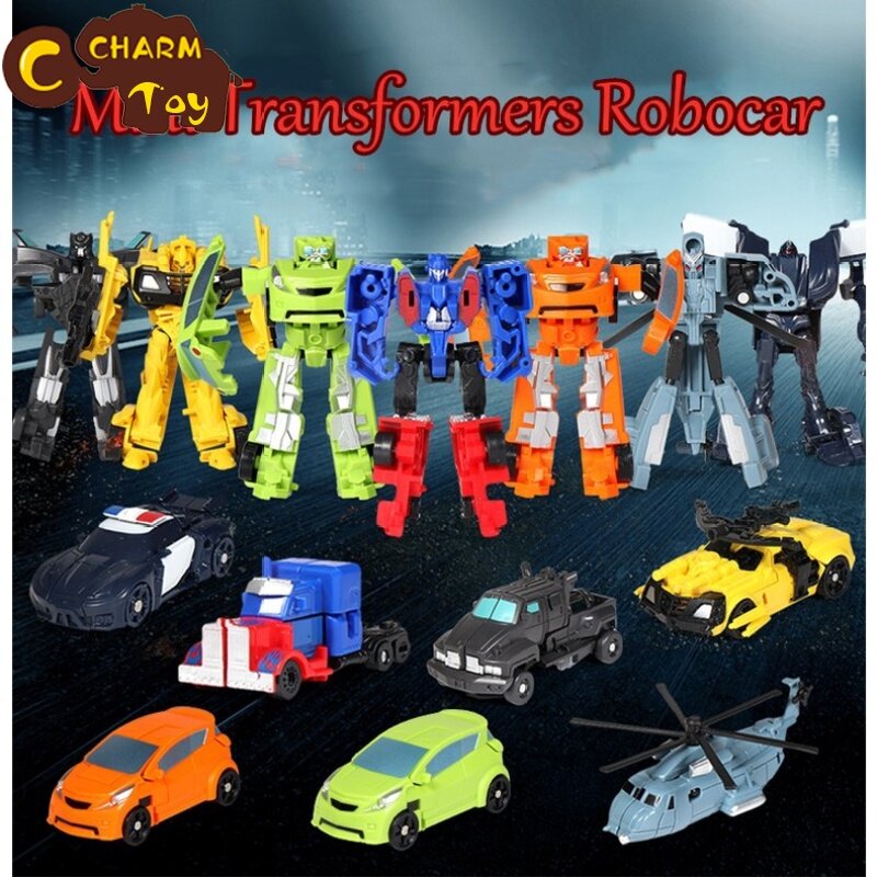Kids Mini Optimus Prime Bumblebee Transformers Robot Toys Kid Megatron