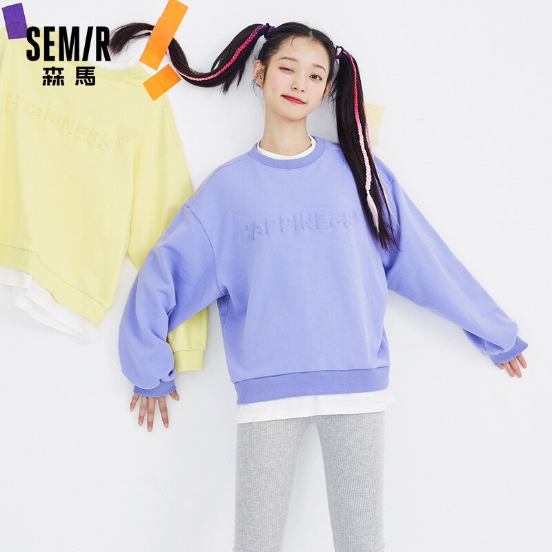 Áo Thun Nữ Có Mũ Semir Áo Nữ Phong Cách Hàn Quốc Đối Với Phụ Nữ Áo Hoodie Ngắn Tay Cho Nữ