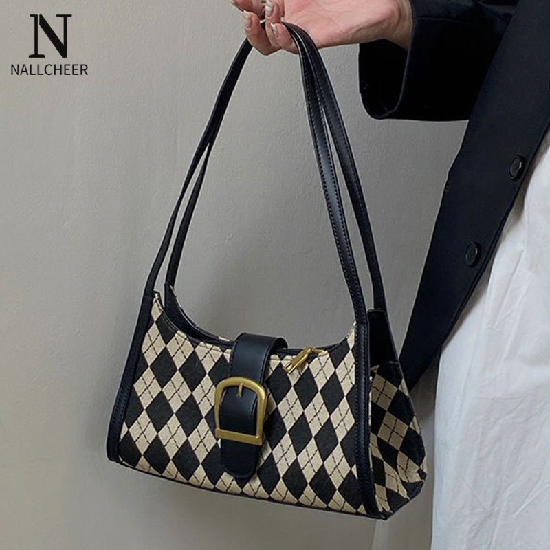 Nallcheer⚡miễn phí vận chuyển⚡ túi đeo vai nữ túi kẹp nách thời trang túi baguette kiểm tra