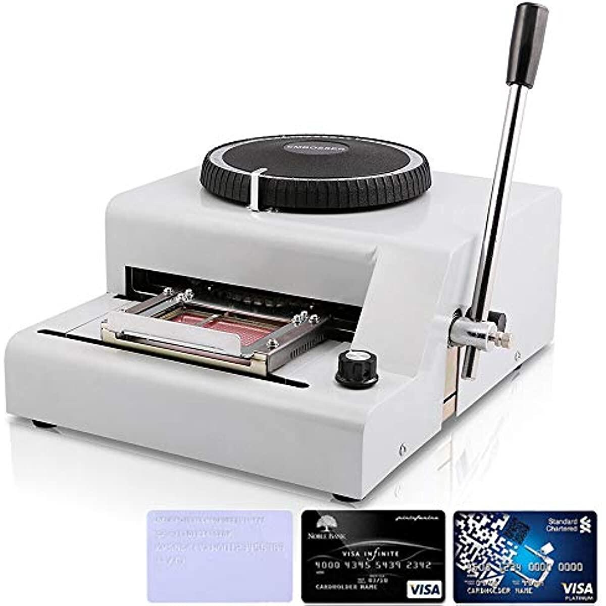 Manual Embosser Machine Credit Card Embossing Machine 72 Character Card Embosser for PVC Card Credit ID VIP ราคา 11,050 บาท*ส่งฟรี