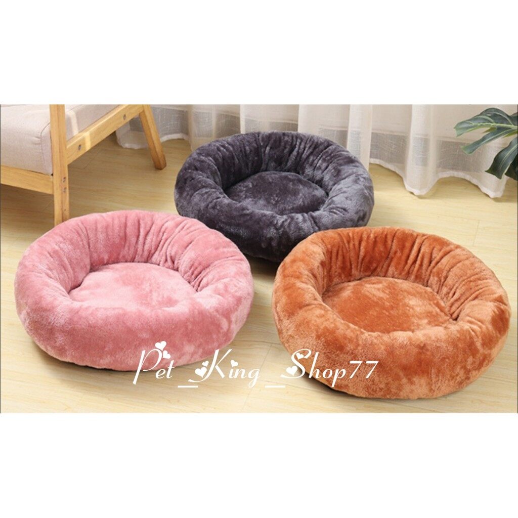 Ổ ngủ Nệm ngủ bằng lông cho chó mèo cao cấp - Đệm lông cho thú cưng - Đệm tròn bằng vải lông cho thú cưng chó mèo.